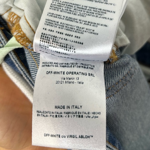 NWT Deadstock Off-White 2013 Global Warming Flare Jeans Sz 25 - Picture 16 of 16